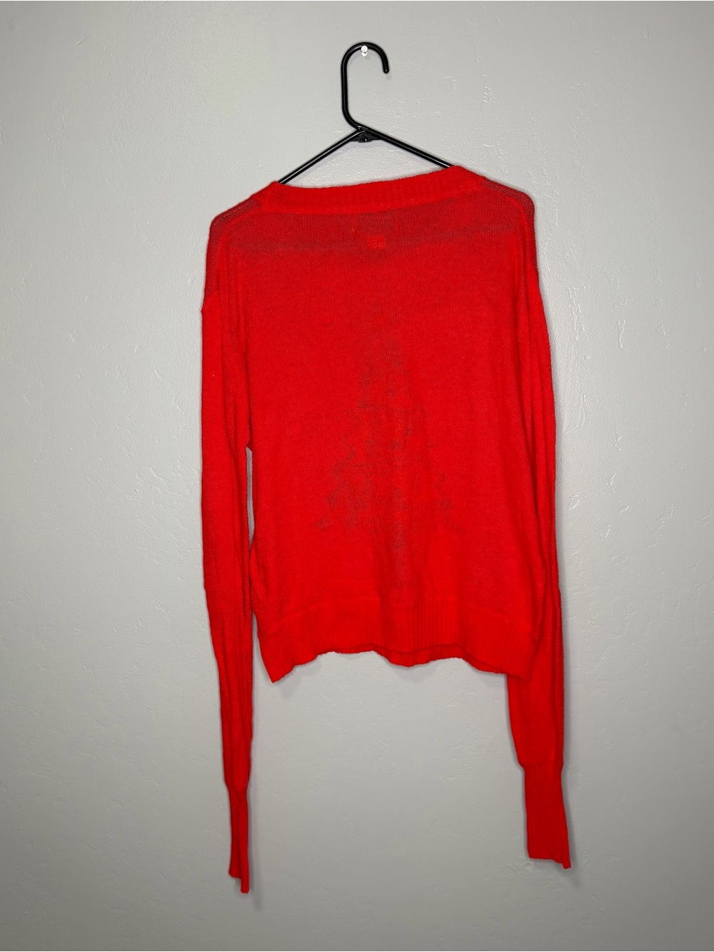 Wildfox Christmas Tree Sweater Red Graphic Knit Holiday Pullover Size M - Picture 8 of 8